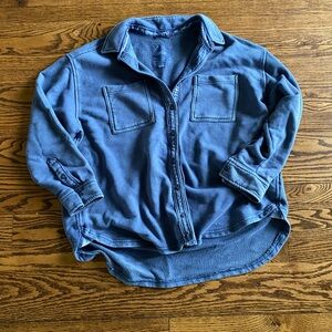NWOT Aerie sweatshirt button up